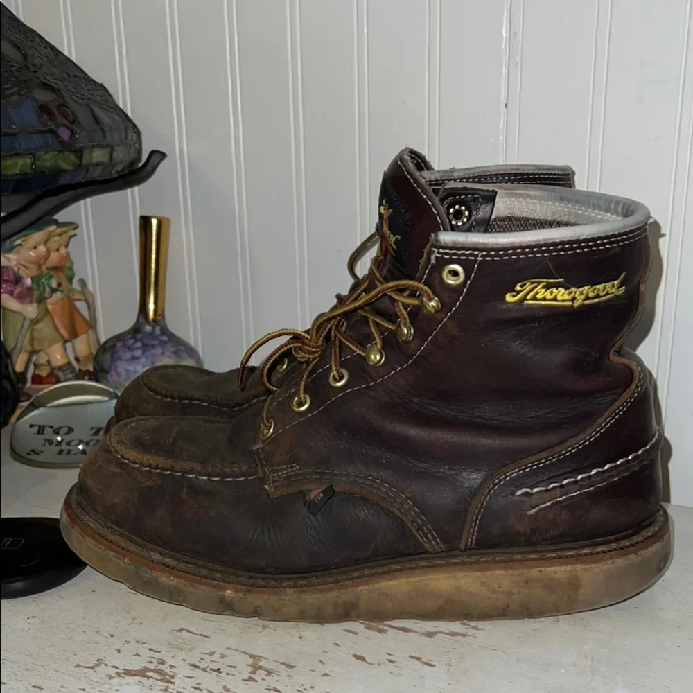 Thorogood ASTM Men's Brown Leather Boots Size 9